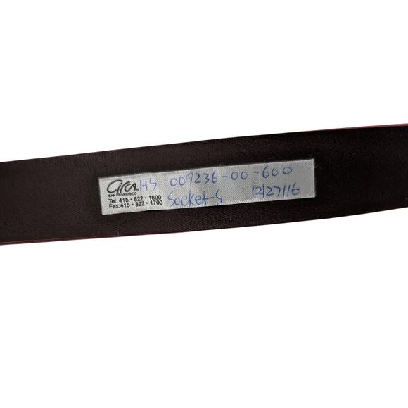 Womens Red Italian Leather Belt Circa San Francisco - Picture 4 of 7